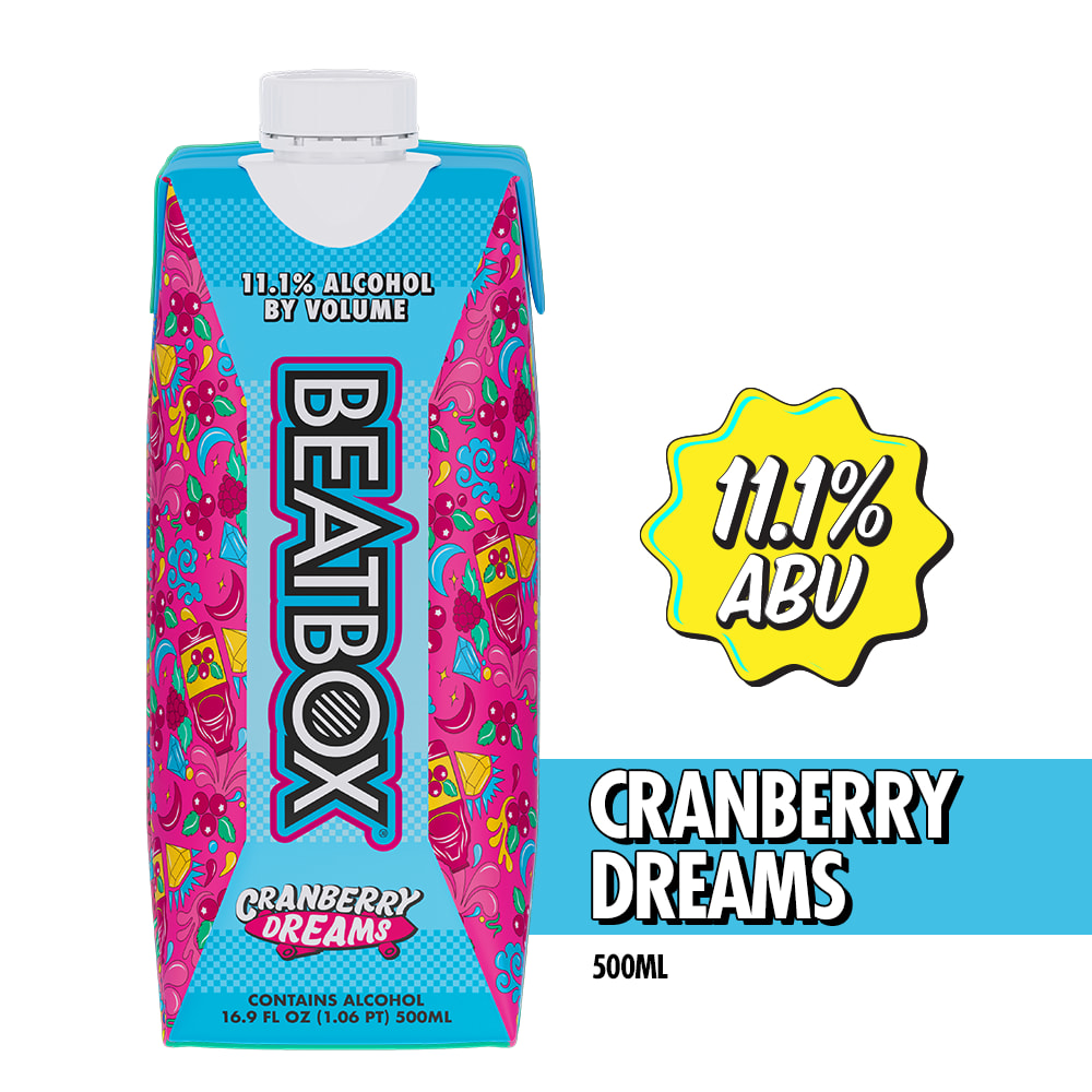 BeatBox Cranberry Dreams Party Punch Cocktail 500ml Tetra