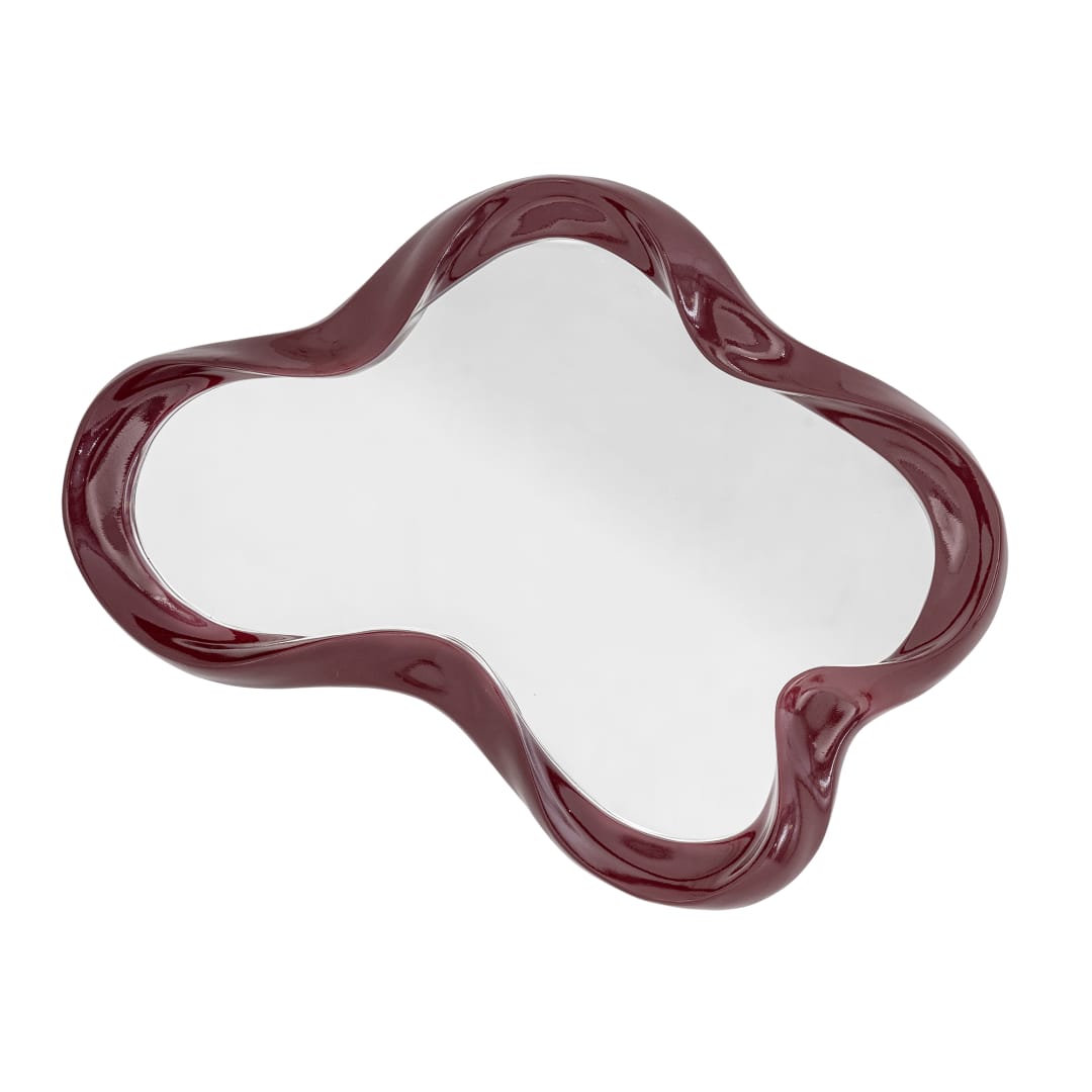 82065147 - Violeta Wall Mirror, Red, Polyresin STOCK: 176