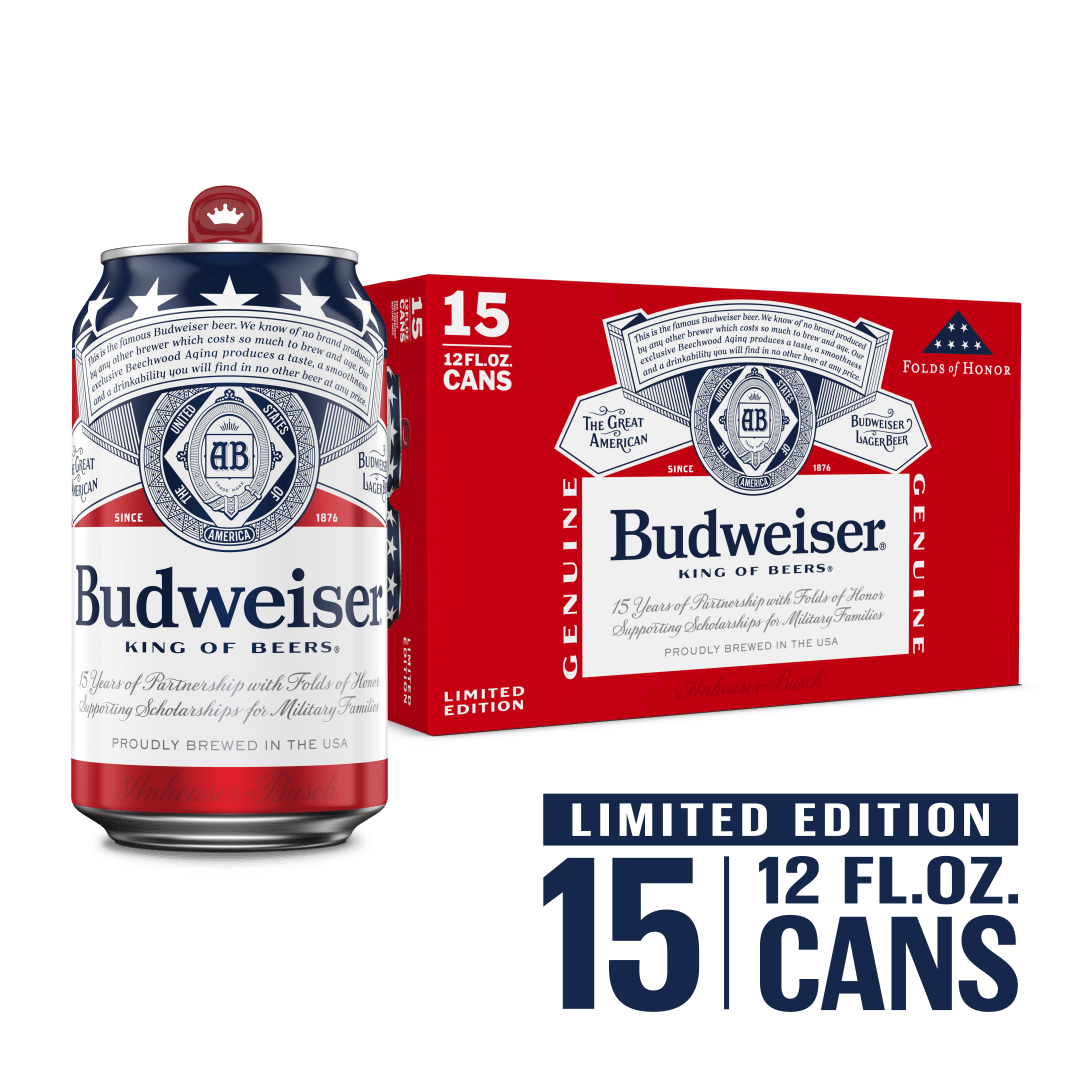 Budweiser 15x12 oz Can Pack CARRIER - Summer 2025 FOH