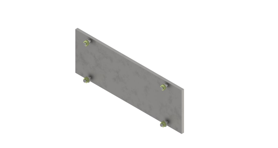 Rotac Weld Plate with Hardware, Recoil, Scoop