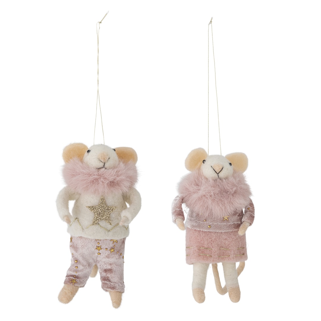 82061880 - Peo Ornament, Rose, Wool STOCK: 300