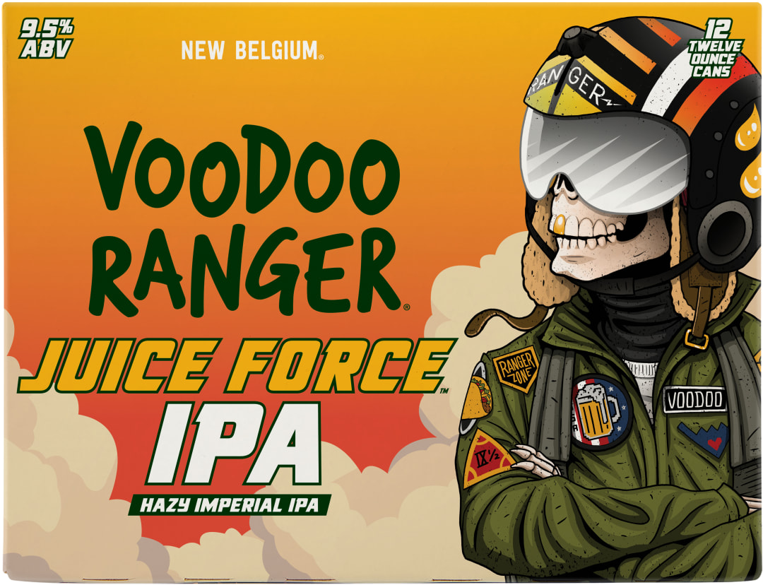Voodoo Ranger Juice Force Hazy Imperial IPA Beer, 12 Pack, 12 fl oz Cans