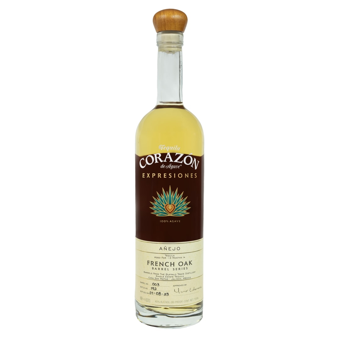 Corazón Expresiones French Oak Barrel Series Anejo Tequila 750ml 80 Proof