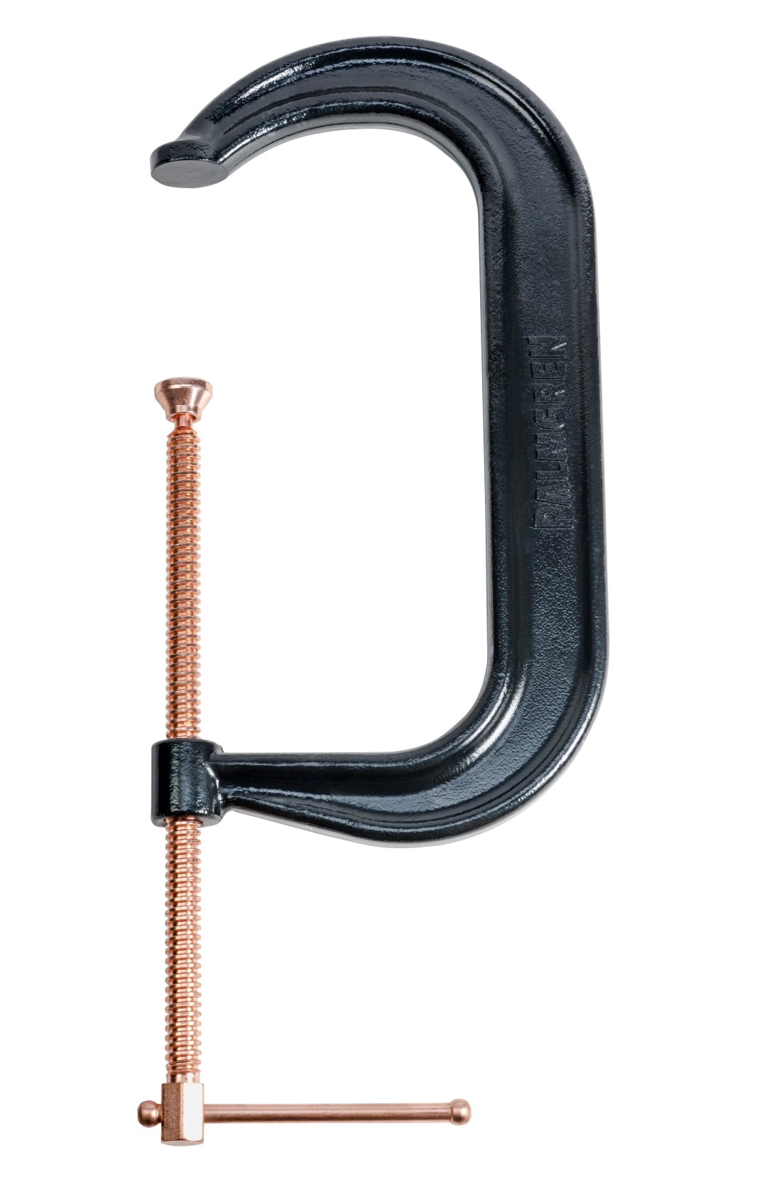 12" Drop Forged, Deep Throat C-Clamp with Copper Spindle