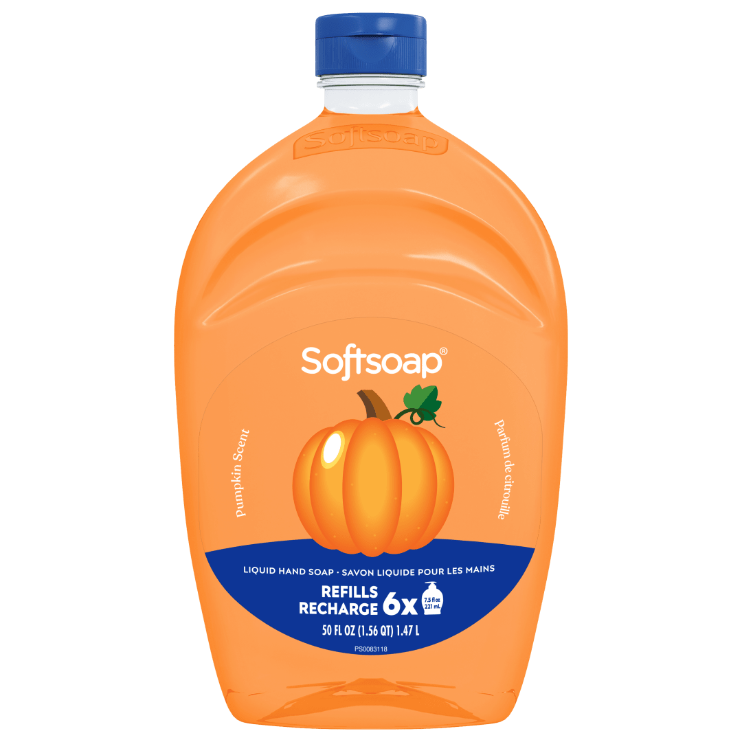 Softsoap Limited Edition Liquid Hand Soap, Kitchen or Bathroom Hand Soap, Pumpkin Scent, 50 fl oz Bottle