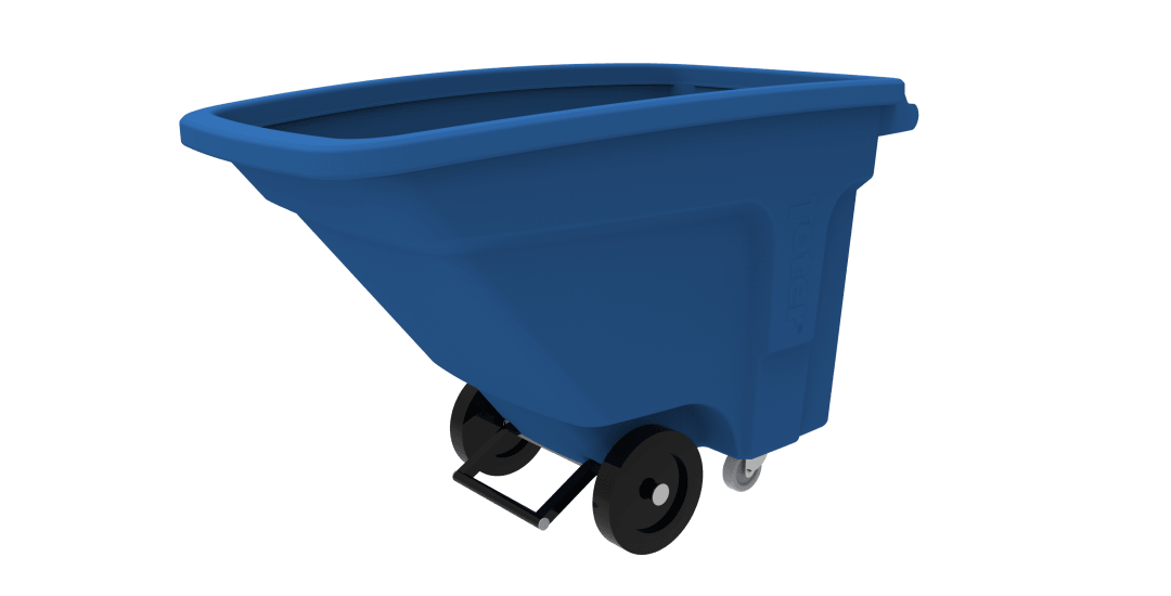 1/2 CUYD UTILITY DUTY NESTABLE MANUAL TILT TRUCK - BLUE