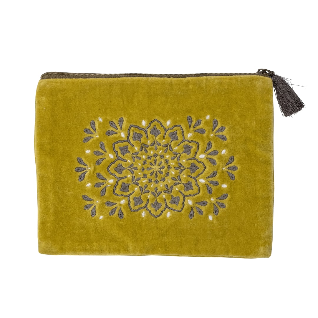 82058117 - Stefania Cosmetic Bag, Yellow, Cotton STOCK: 57