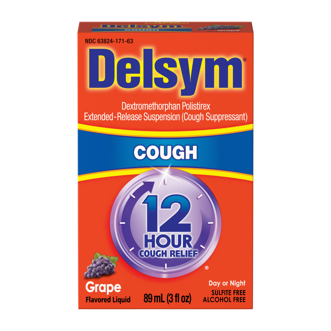 DELSYM® Adult Liquid - Grape 12/3 oz. (w/ Dosage Cup)