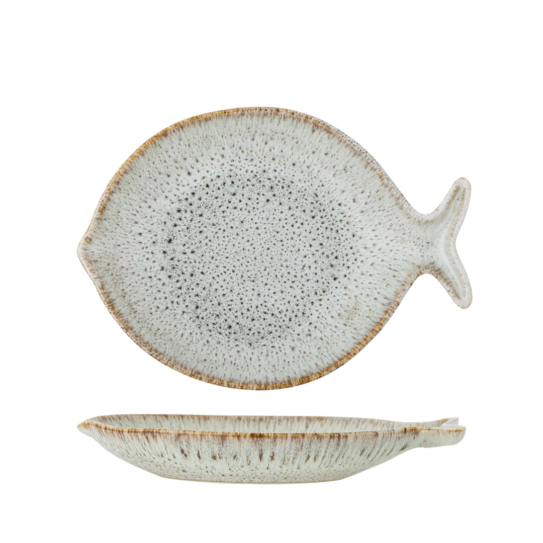 82068695 - Fleur Serving Plate, Nature, Stoneware STOCK: 300
