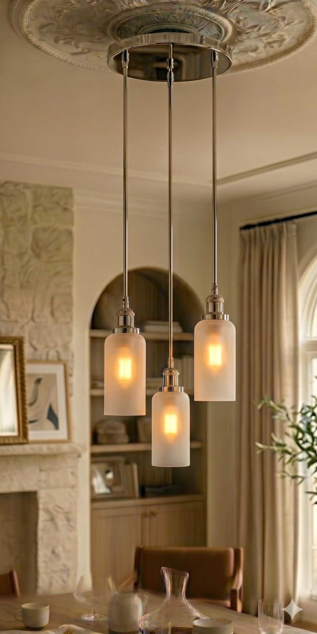 Glory Point - Polished Nickel - Multi Pendant