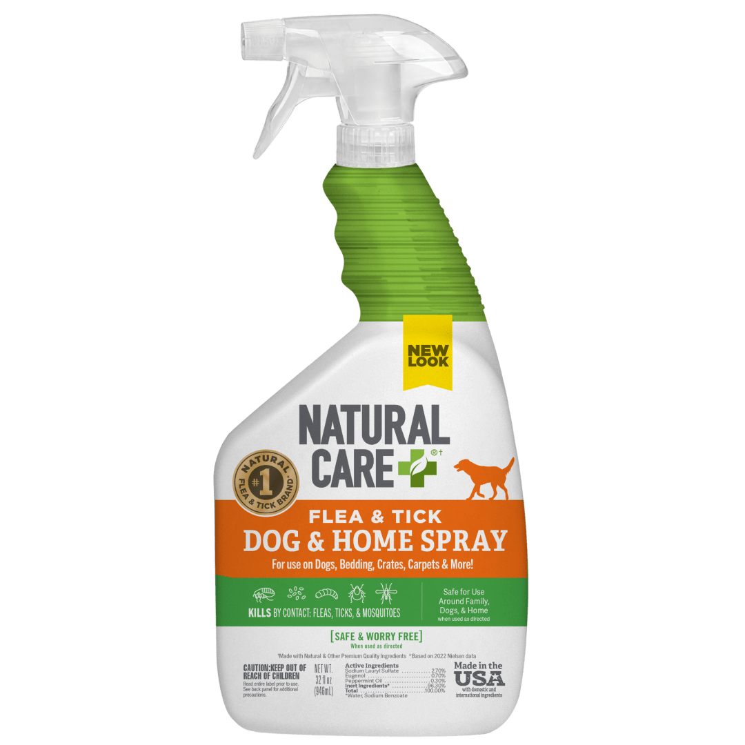 Natural Care Flea and Tick Home Spray for Dogs and Home, 32 Ounces