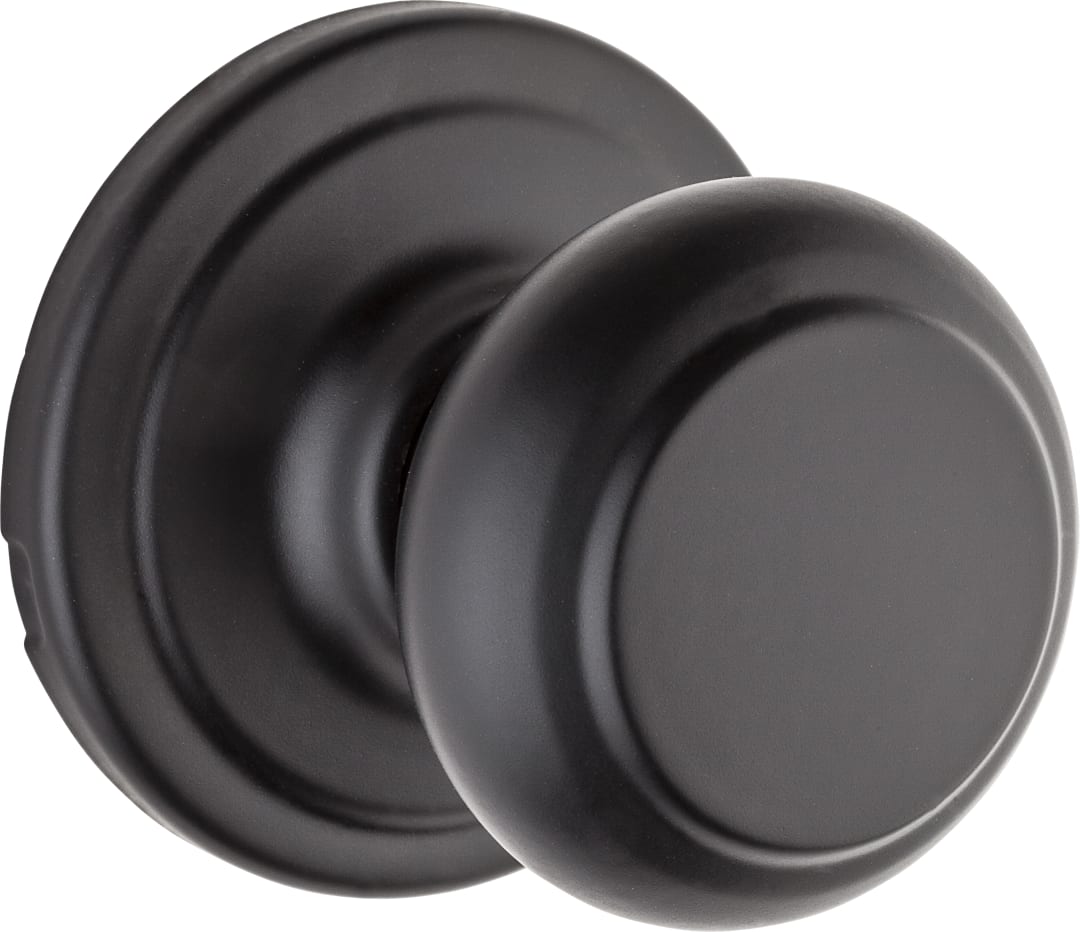 Troy Hall/Closet Knob in Matte Black