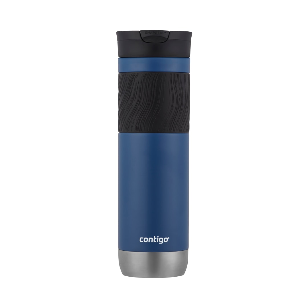 Contigo® Vaso Térmico Byron 2.0, de Acero Inoxidable, con Tapa SNAPSEAL™, y Agarre Texturizado, 710 ml, Azul