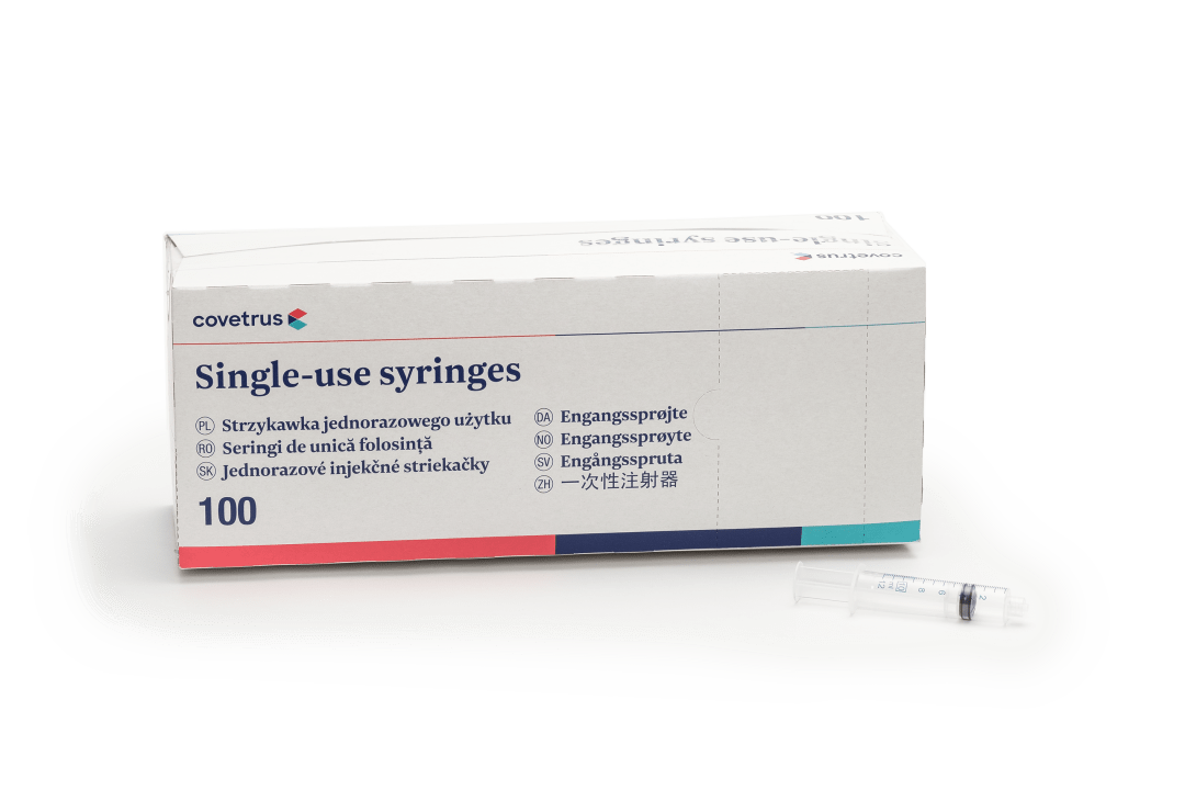 Covetrus 3-Part Luer Lock Syringe, White, 10cc/mL, Sterile