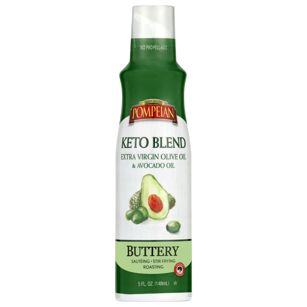 Pompeian Keto Blend Extra Virgin Olive Oil & Avocado Oil Cooking Spray - 5 fl oz