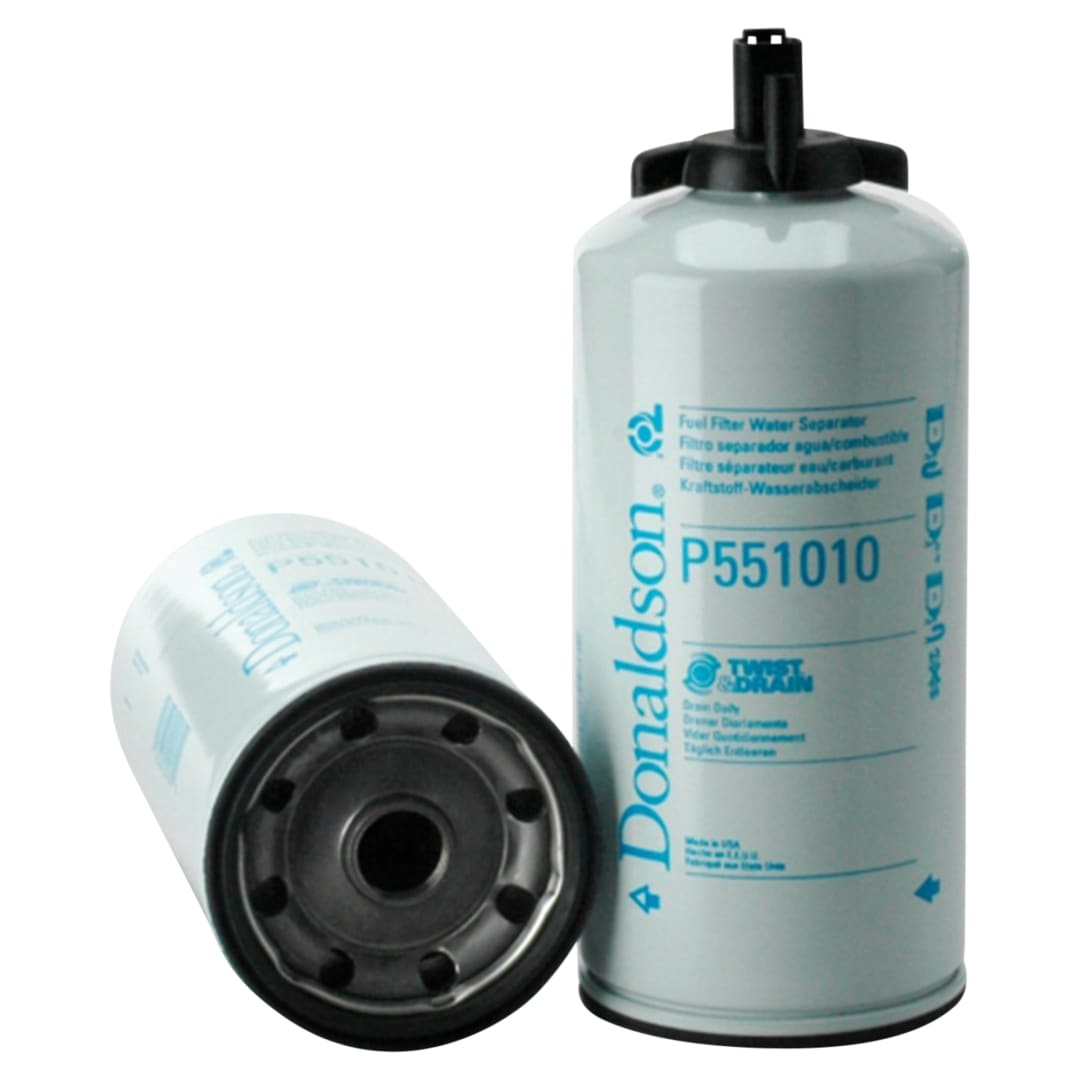 Donaldson 4.22" Outer Diameter x 10.36" Fuel Filter Water Seperator Spin-On Twist Drain