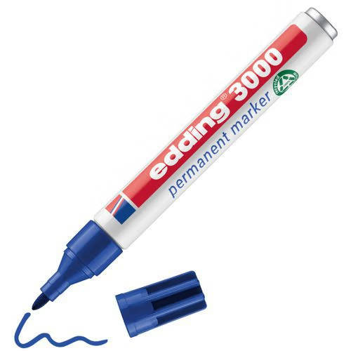 edding 3000 permanent marker blue