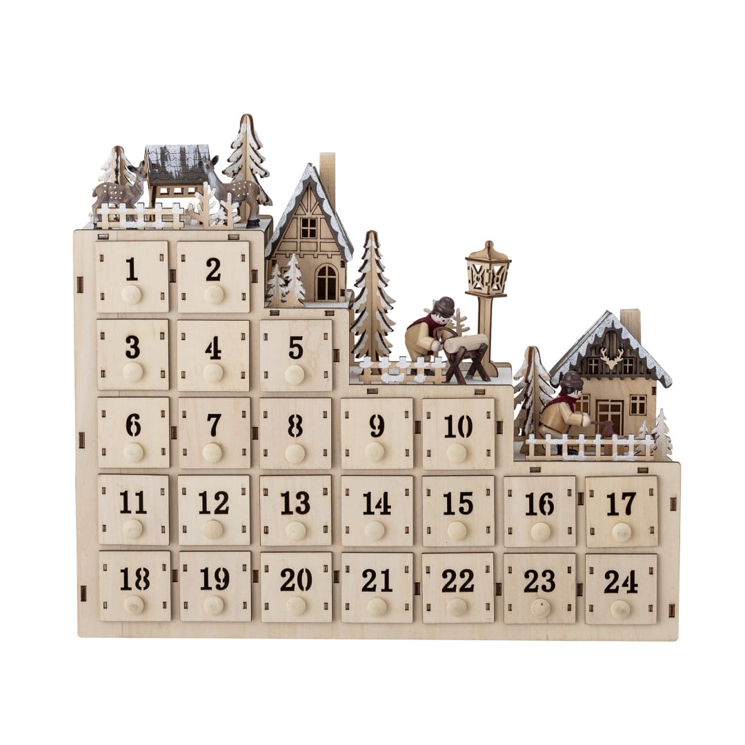 82052045 - Richie Calendar w/light, Nature, Plywood STOCK: 300