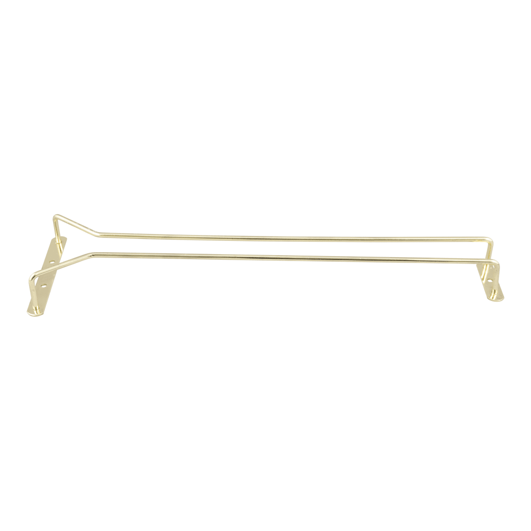 BRGH-16/PKG - GLASS HANGER 16" BRASS 2/PKG
