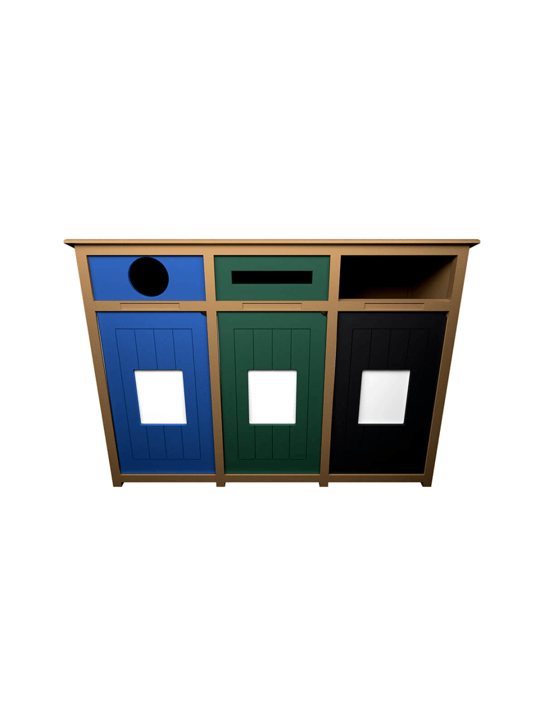  AURA - Triple - Unit - Circle-Slot-Full - Cedar-Blue-Green-Black
