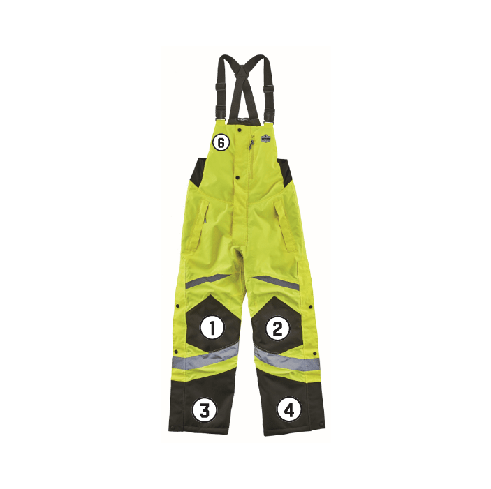 GloWear 8928 Hi-Vis Insulated Bibs - Class E