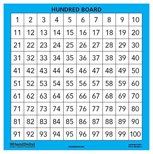 HUNDRED BOARDS, DRY ERASE MATS PK/10