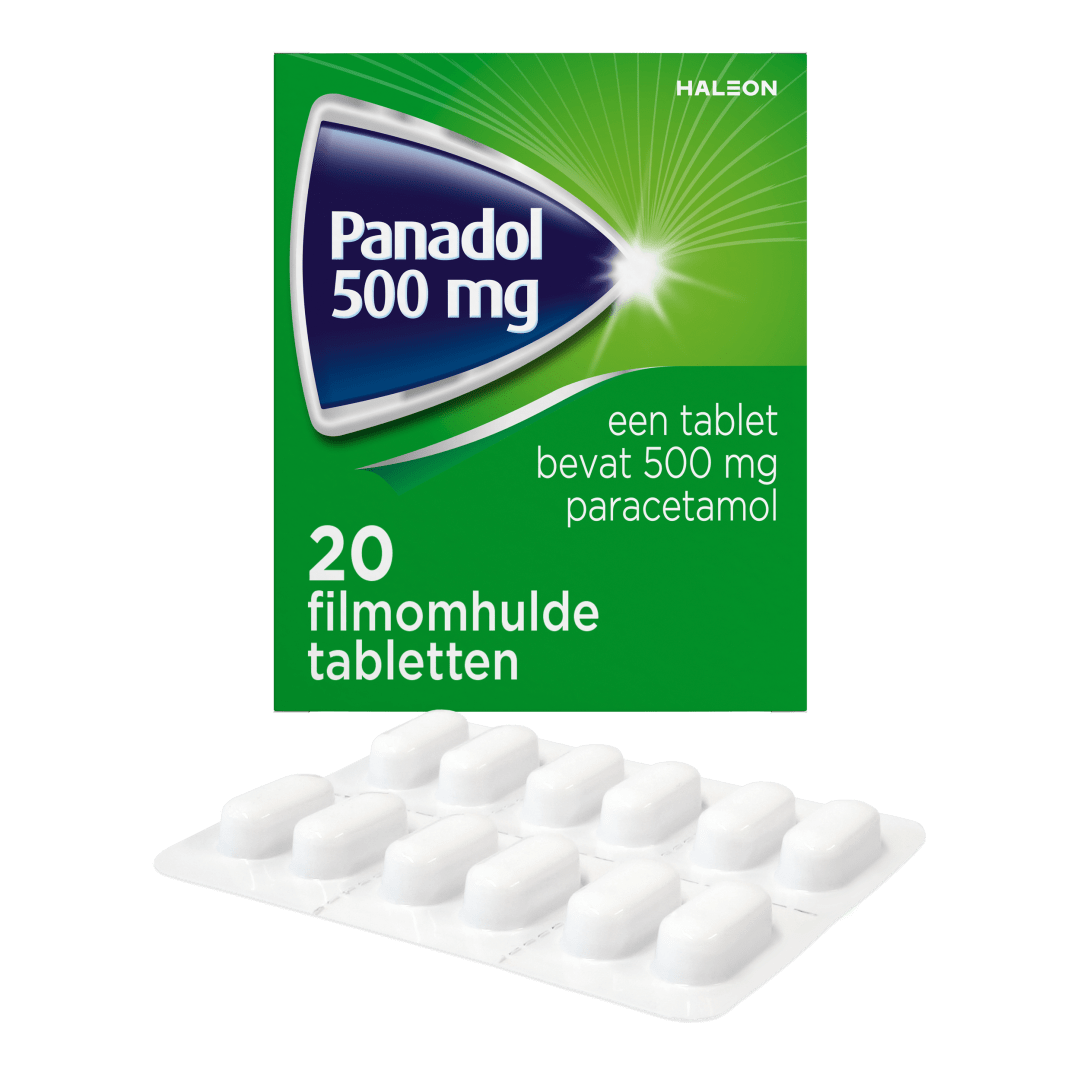 Panadol Filmomhulde tabletten, 500mg paracetamol, 20 stuks