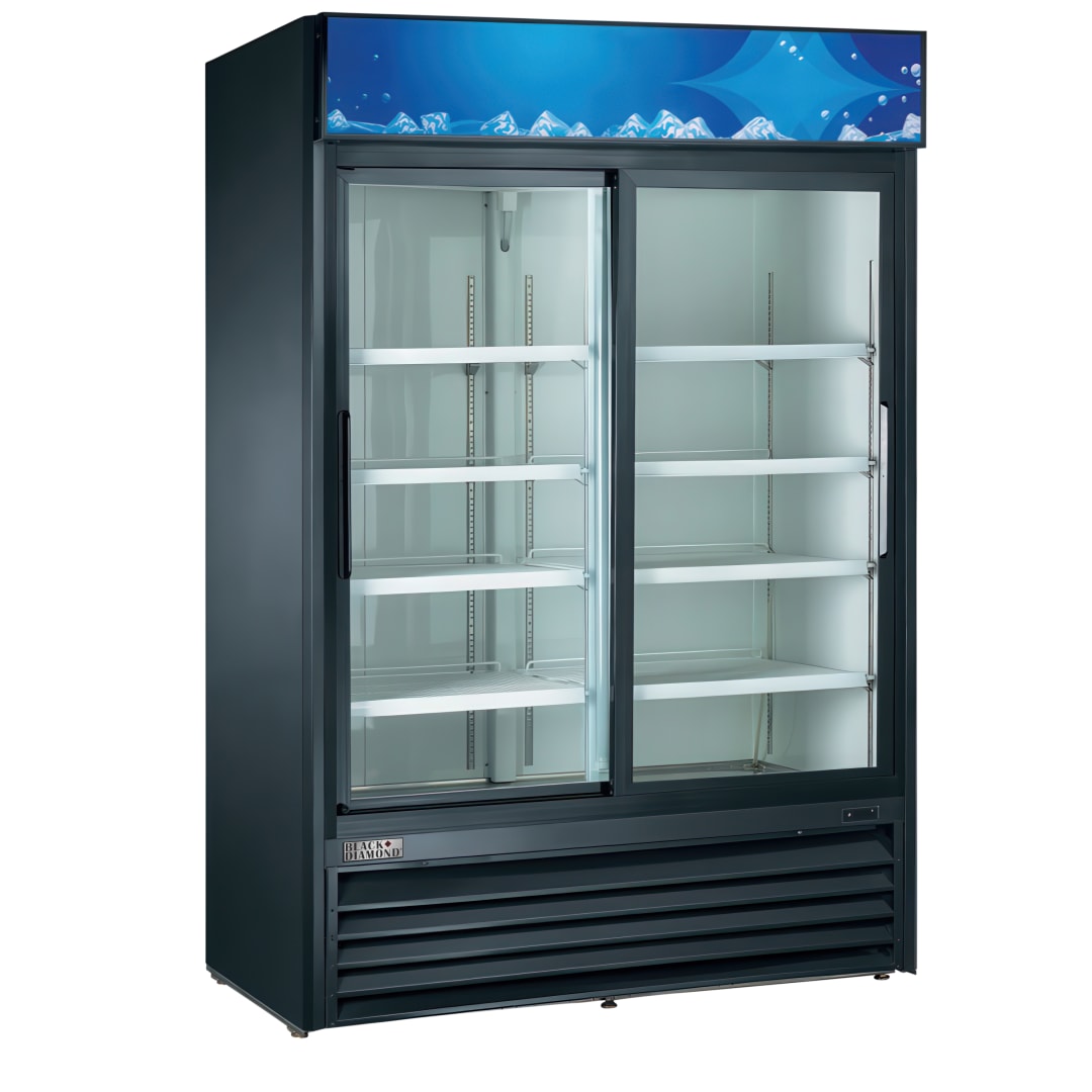 USRFS-2D/B - BD GLASS DOOR MERCHANDISER 2 DOOR,BLACK