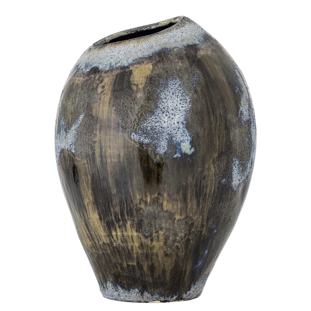 82061713 - Senja Vase, Brown, Stoneware STOCK: 248