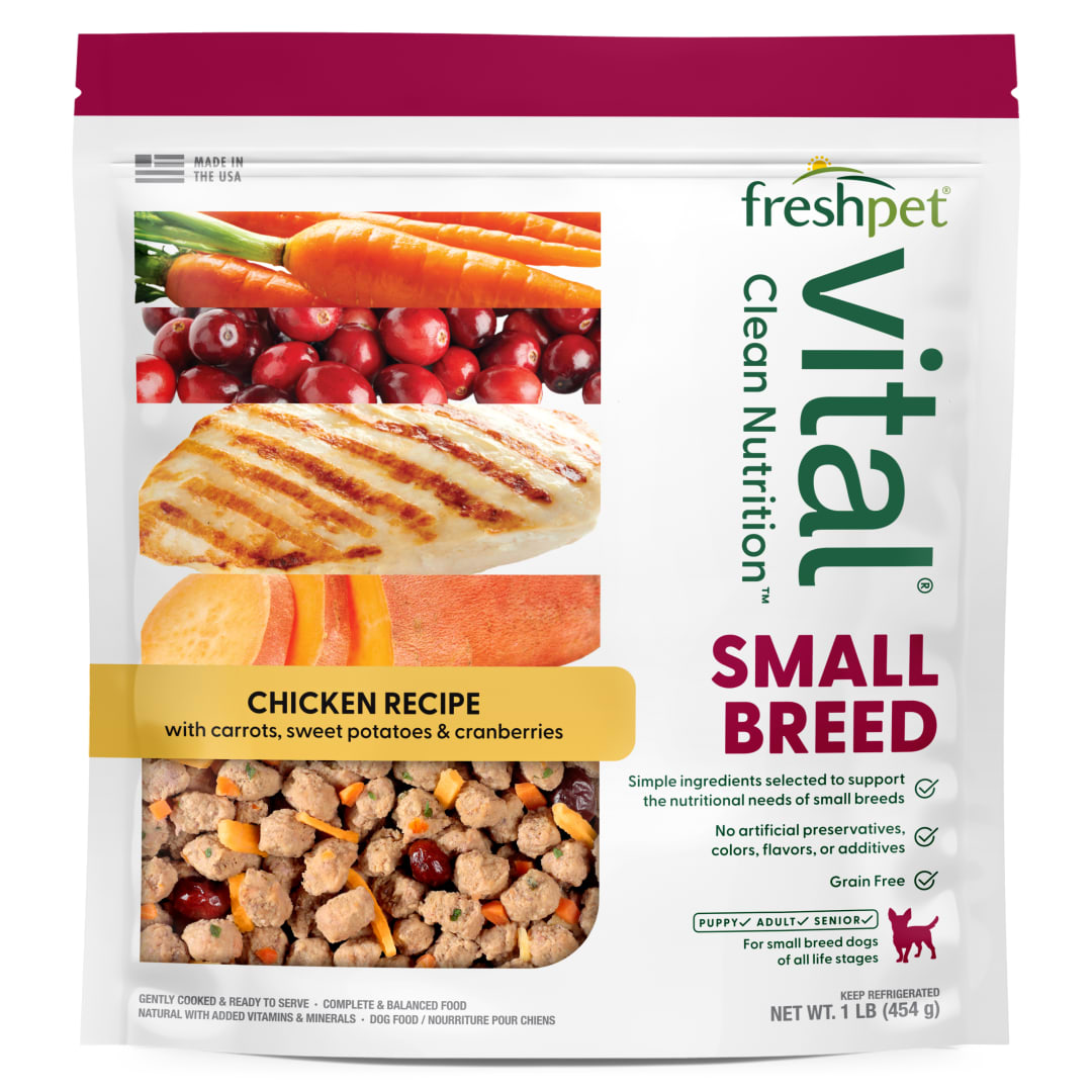 Freshpet Vital, Fresh Dog Food, Grain Free Small Breed Chicken Recipe, 1 lb.