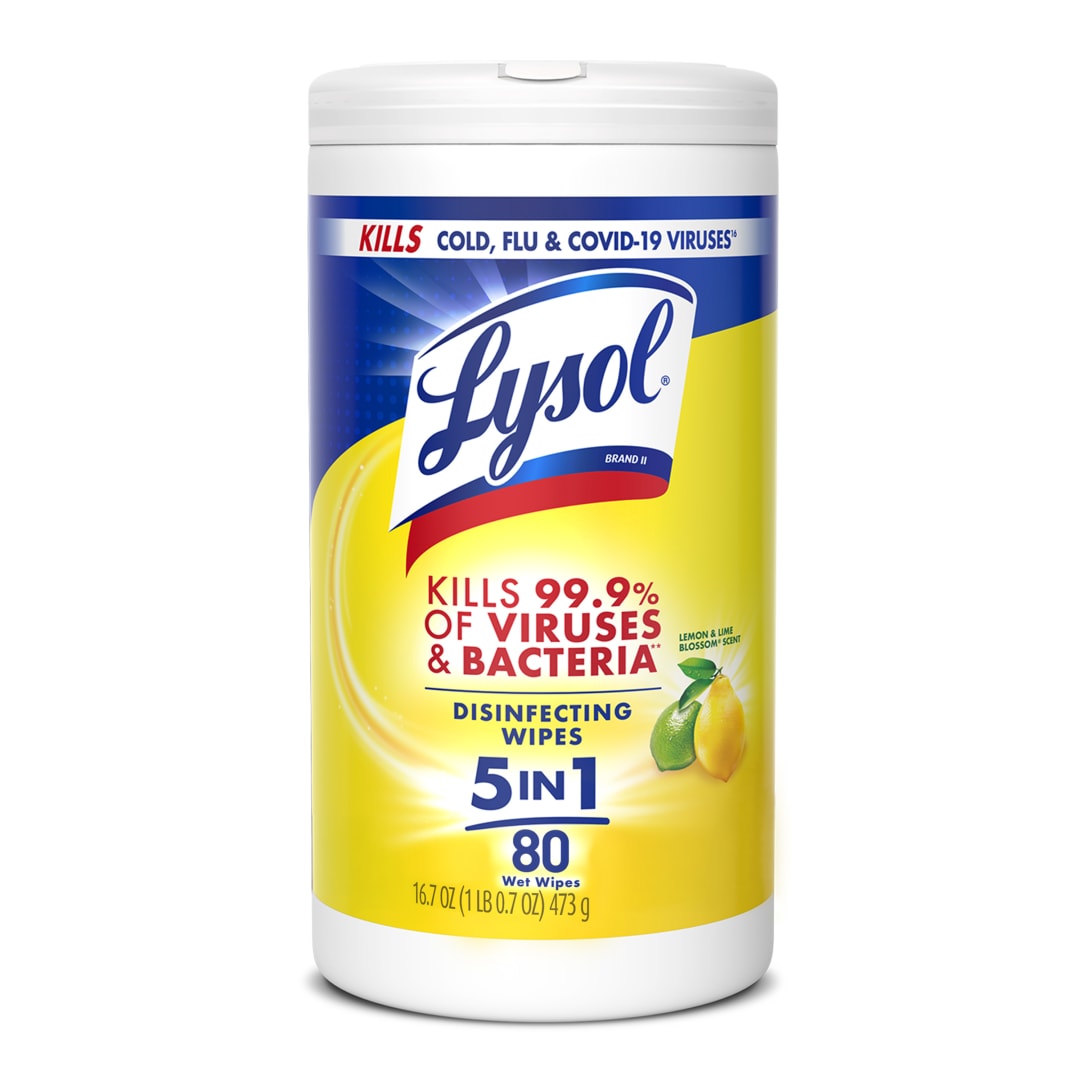 LYSOL® Disinfecting Wipes - Lemon & Lime Blossom 6/80 ct.
