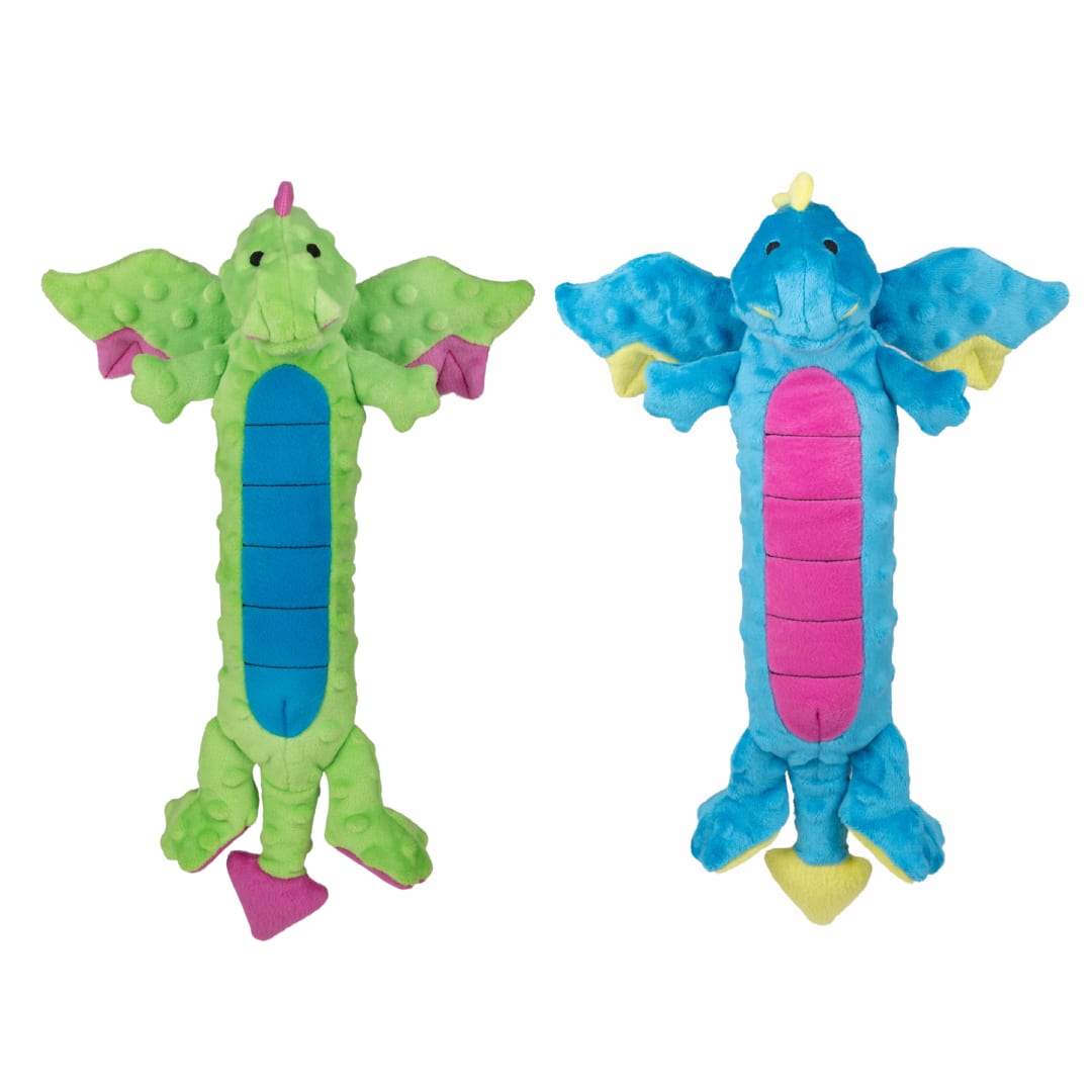 goDog Skinny Dragons Bundle 2pk (12 pcs), Assorted Colors, Large