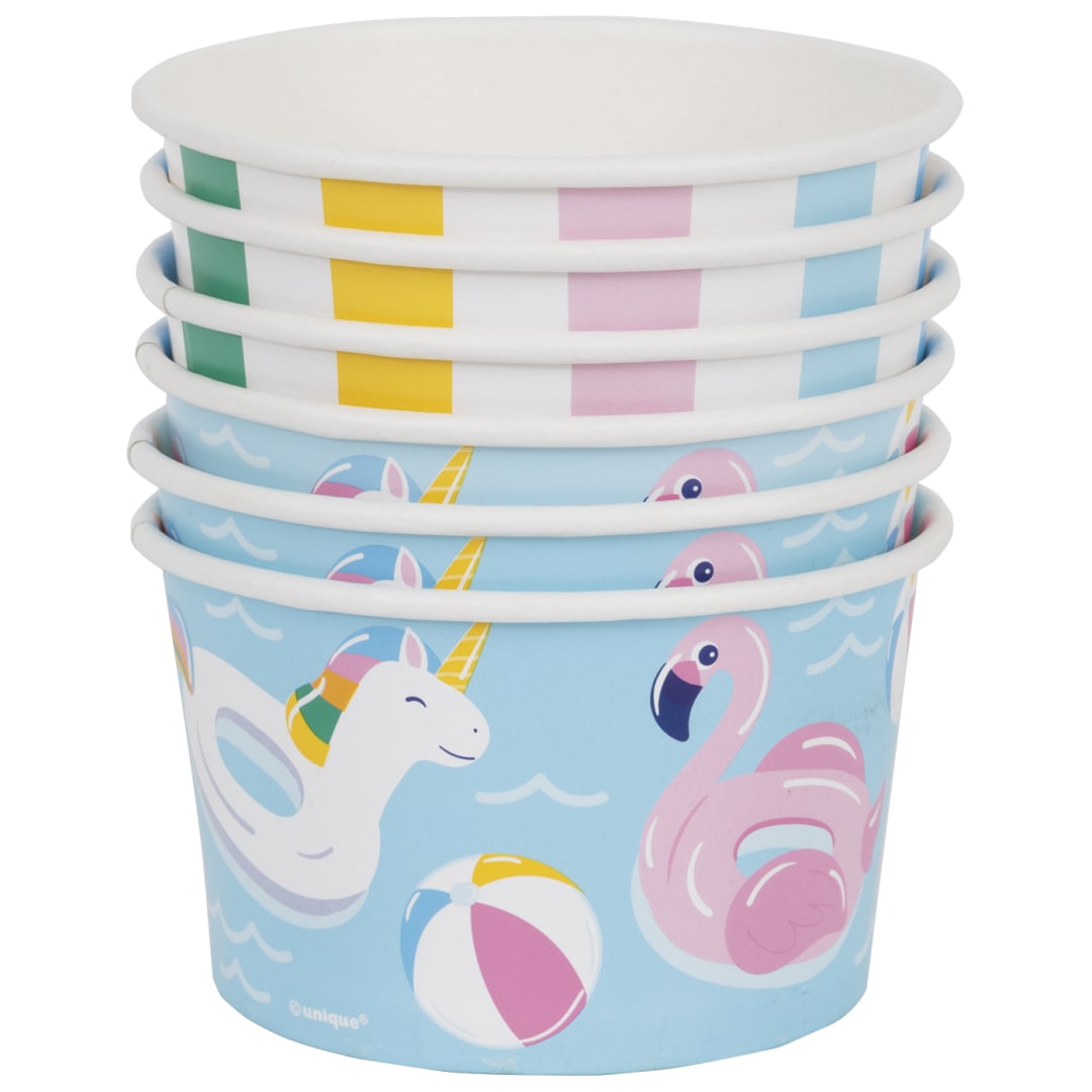 Vacay Mode Assorted 6oz Paper Treat Cups, 8ct