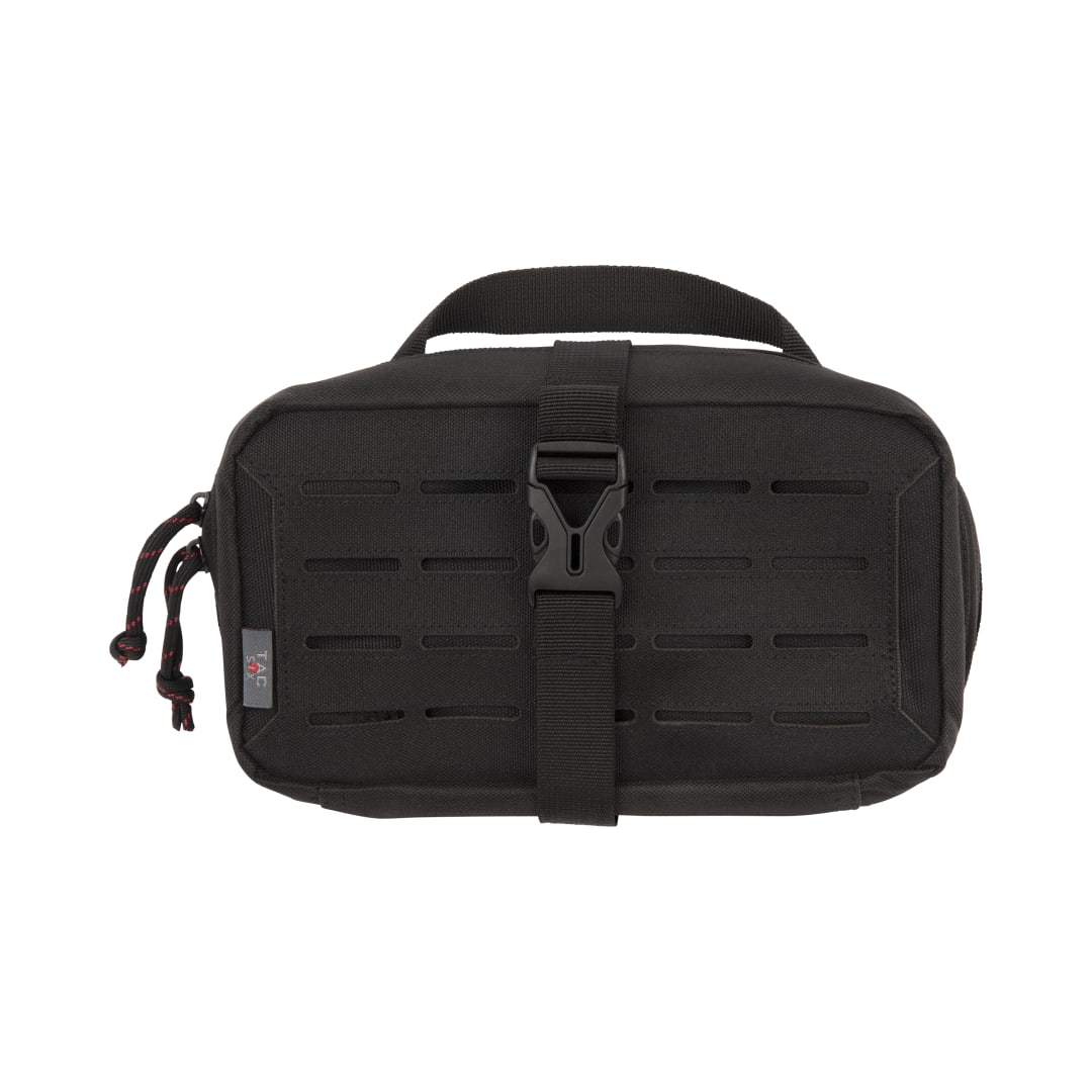 Tac-Six™ Detachment Tactical Accessory Pouch, Removable Back Panel, 9"L x 5"W, Black