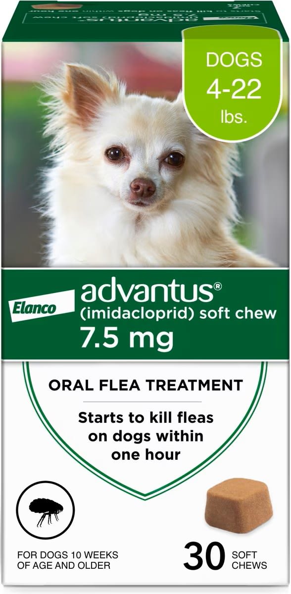 Advantus Dog Advantus Chewable Flea Treatment for Dogs 4 - 22 lbs. | 30 ct.