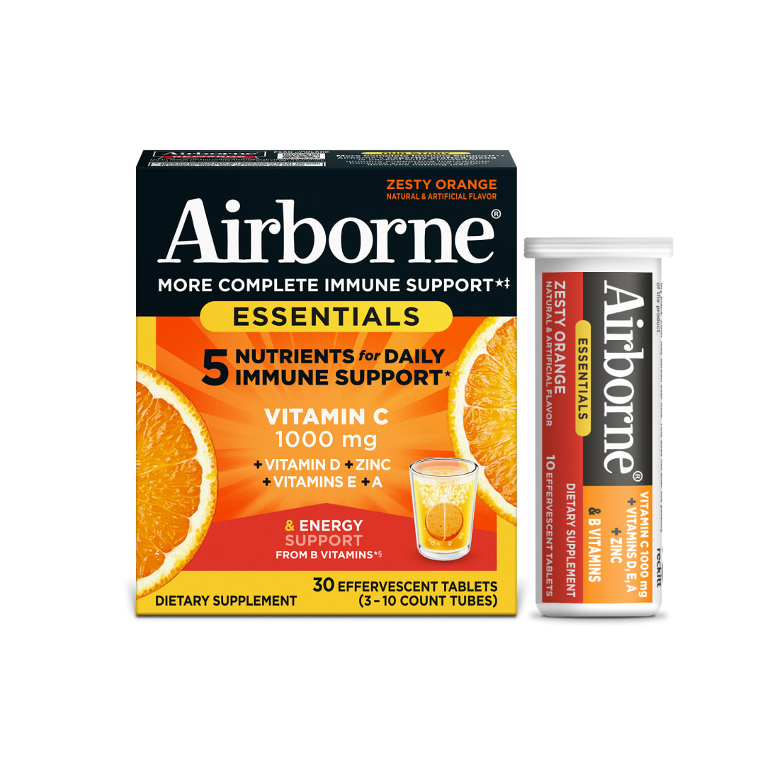 AIRBORNE® Immune Essentials Effervescent Tablets - Zesty Orange 72/30 ct.