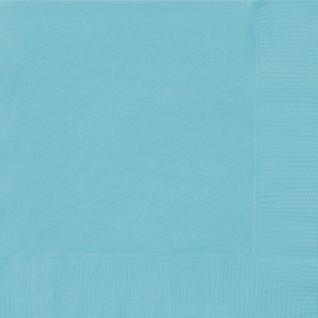 Terrific Teal Solid Beverage Napkins, 100ct