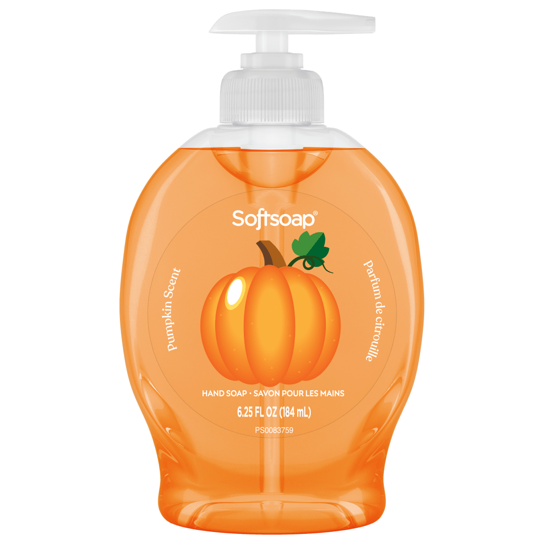 Softsoap Limited Edition Liquid Hand Soap, Kitchen or Bathroom Hand Soap, Pumpkin Scent, 6.25 fl oz Pump Bottle
