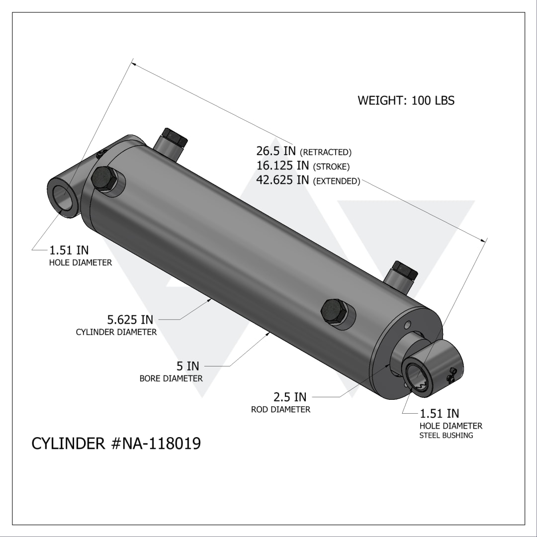 Wastebuilt® Replacement for New Way Cobra Sweep Cylinder
