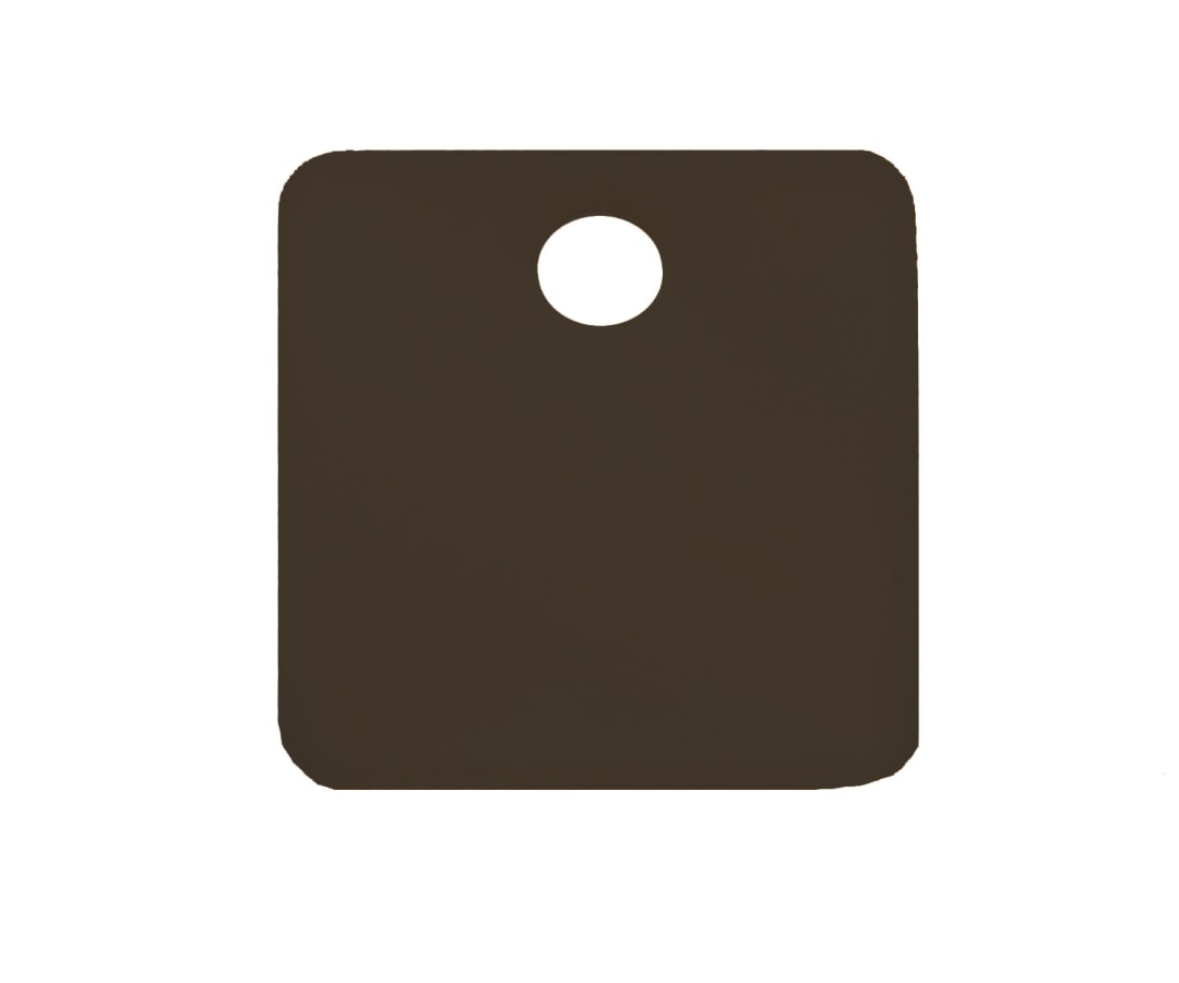Tag-Square 2" Anodized Aluminum Black 5 Pack