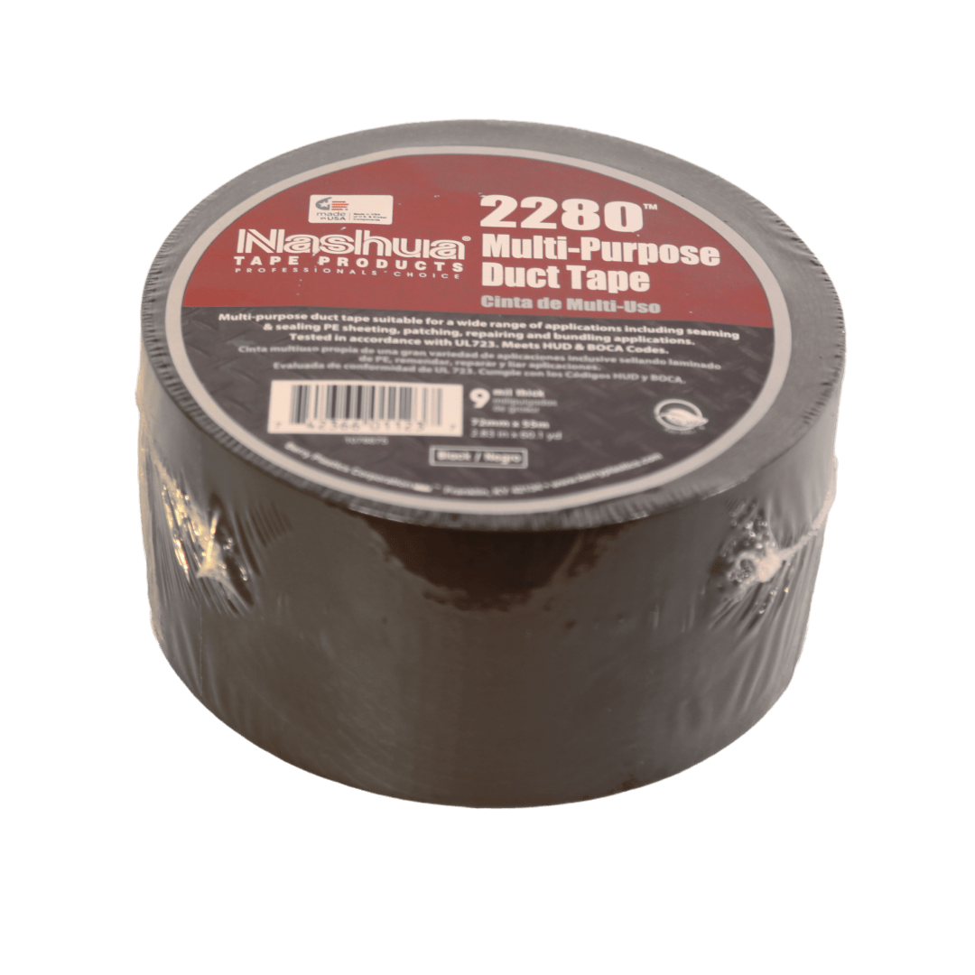 Duct Tape, Utility Grade, Black, 3"x180'