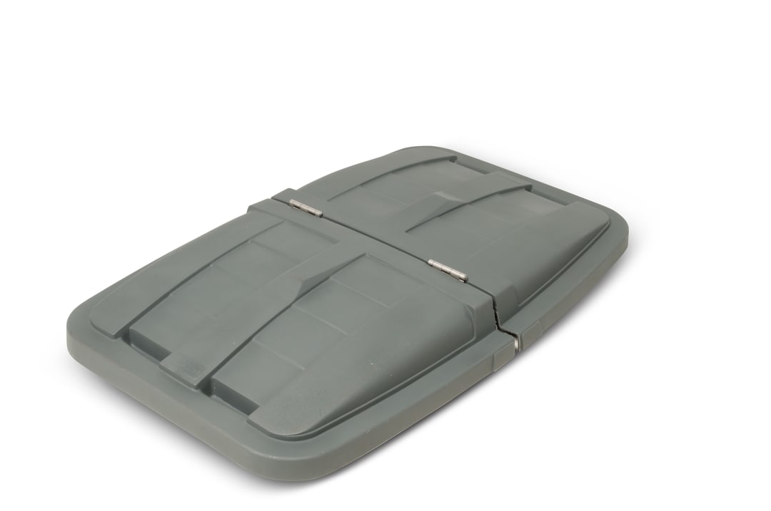 1/2 Cubic Yard Removable Split Lid for Tilt Trucks - Gray