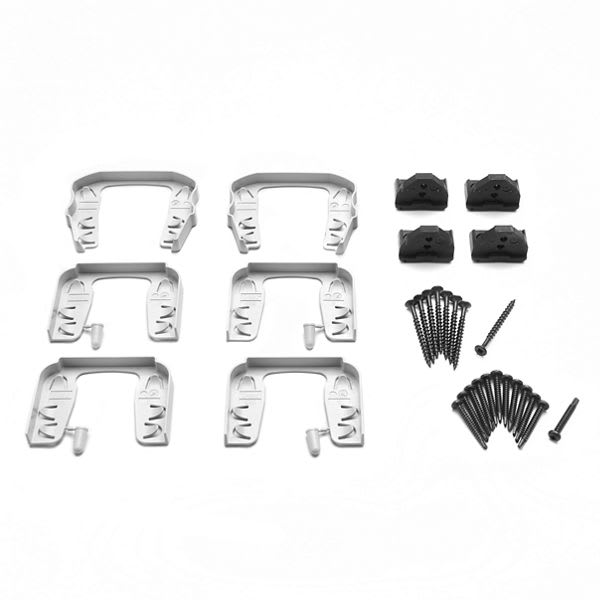Trex Transcend® Mounting Hardware for Cut Rails in Horizontal Classic White