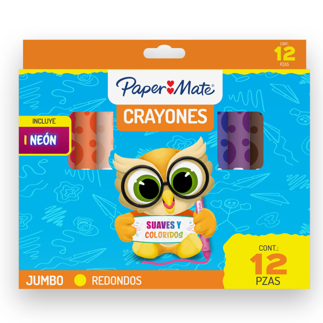 Paper Mate® Crayones Redondos, 12 piezas