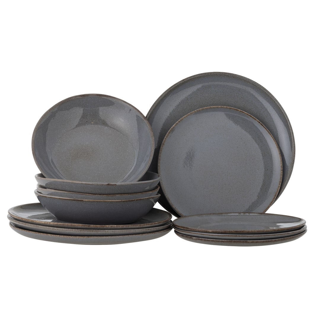 82068324 - Sandrine Dinnerware Set, Grey, Stoneware STOCK: 4