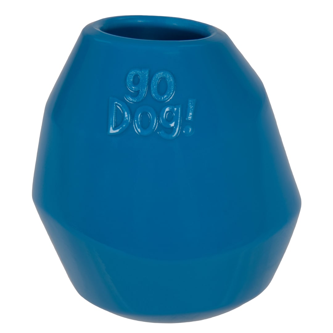 goDog Magic Motion Tippy Treater Bouncy Dog Toy, Blue, One Size