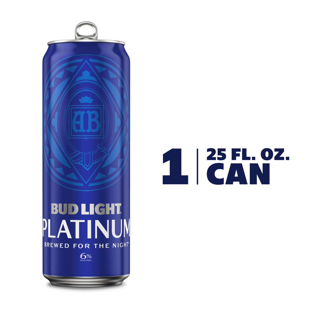 Bud Light Platinum Beer, 25 FL OZ Can
