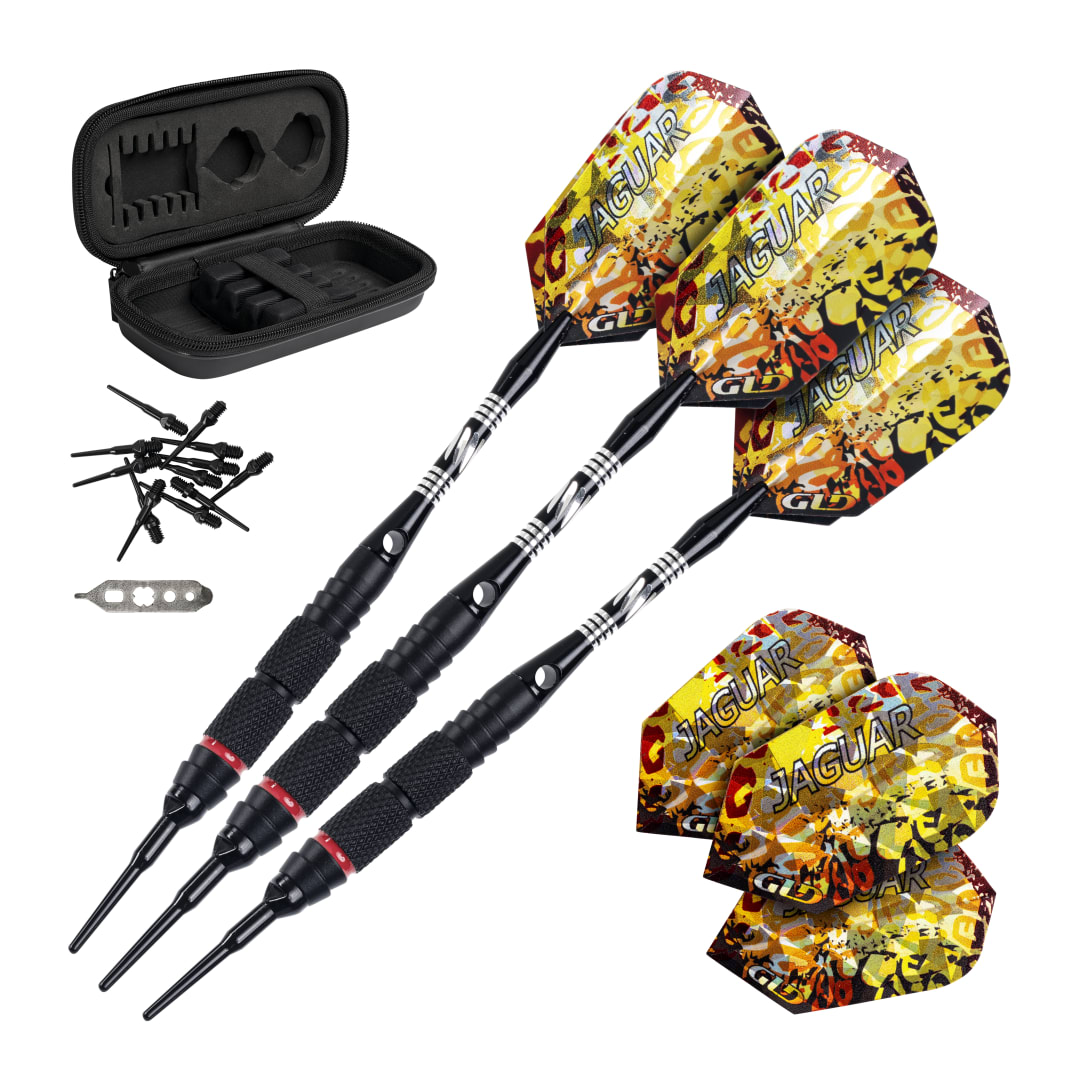 Viper Jaguar 80% Tungsten Soft Tip Darts 2 Knurled Rings 18 Grams