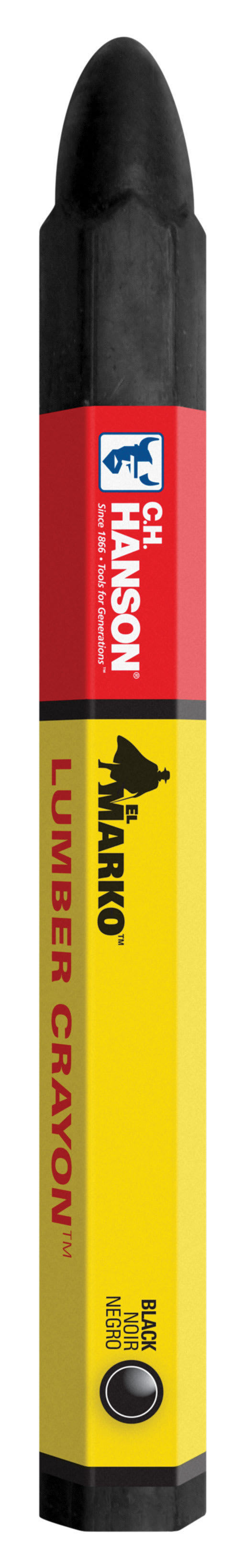 El Marko® Lumber Crayon-Standard Black