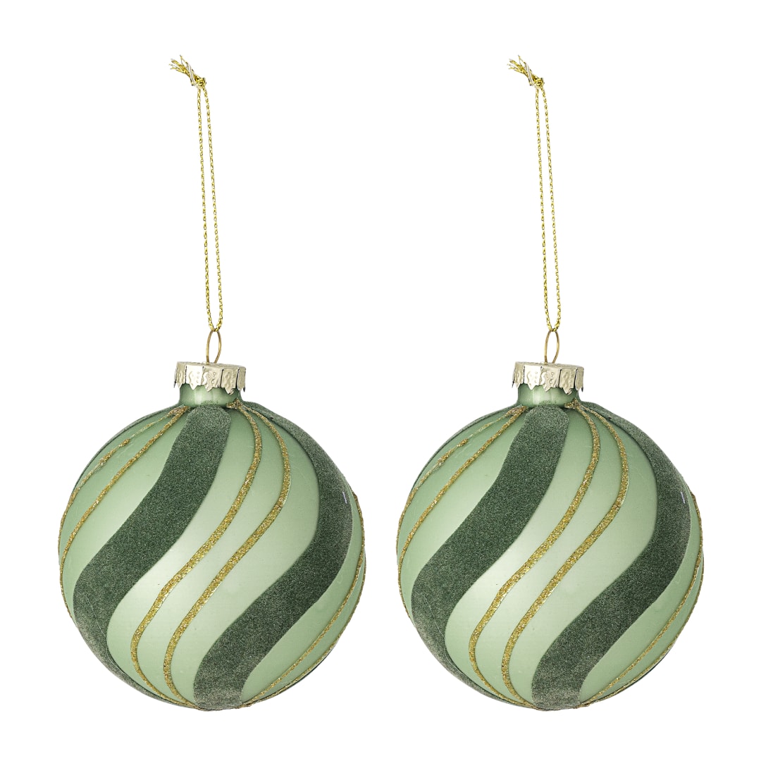 82073060 - Sunita Ornament, Green, Glass STOCK: 167